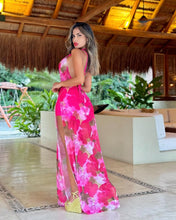 Cargar imagen en el visor de la galería, V164-R VESTIDO DIOSA DEGRADO ROSA